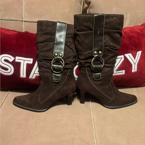 Brown Suede Women's Boots